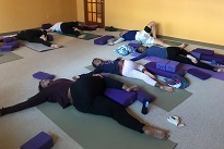 Class in Hip Side Stretch